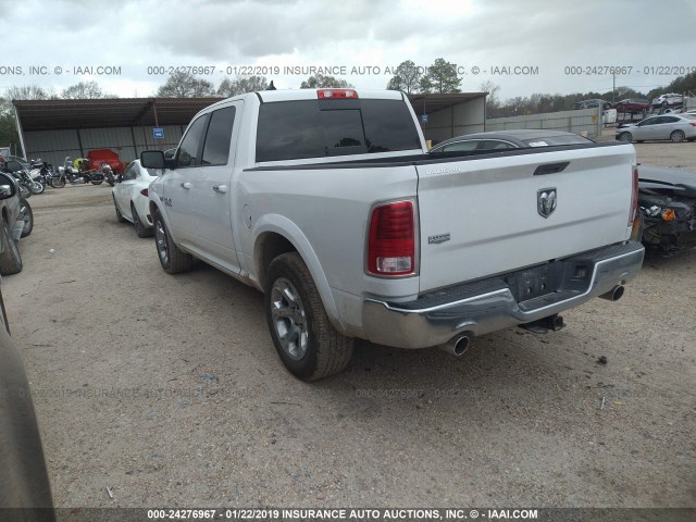 1C6RR6NT8ES229385 - 2014 RAM 1500 LARAMIE WHITE photo 3