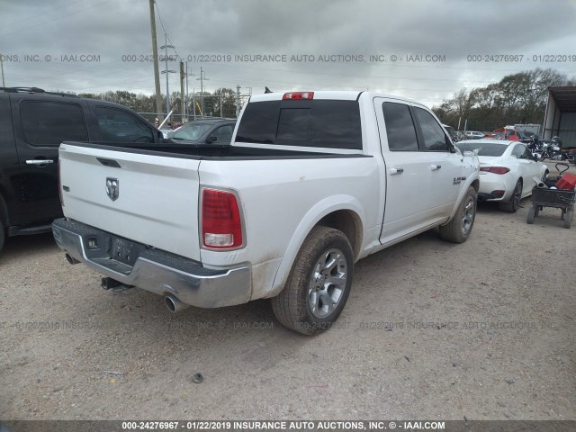 1C6RR6NT8ES229385 - 2014 RAM 1500 LARAMIE WHITE photo 4