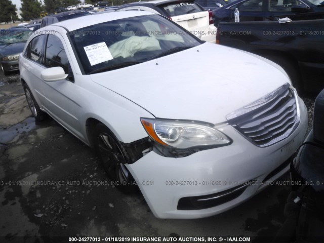 1C3CCBAB9CN317058 - 2012 CHRYSLER 200 LX WHITE photo 1