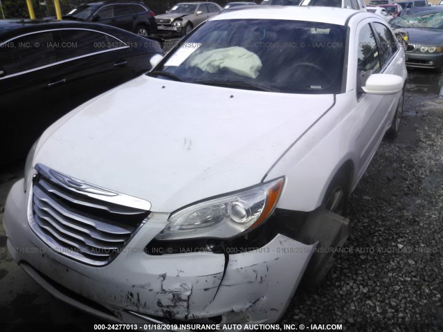 1C3CCBAB9CN317058 - 2012 CHRYSLER 200 LX WHITE photo 2