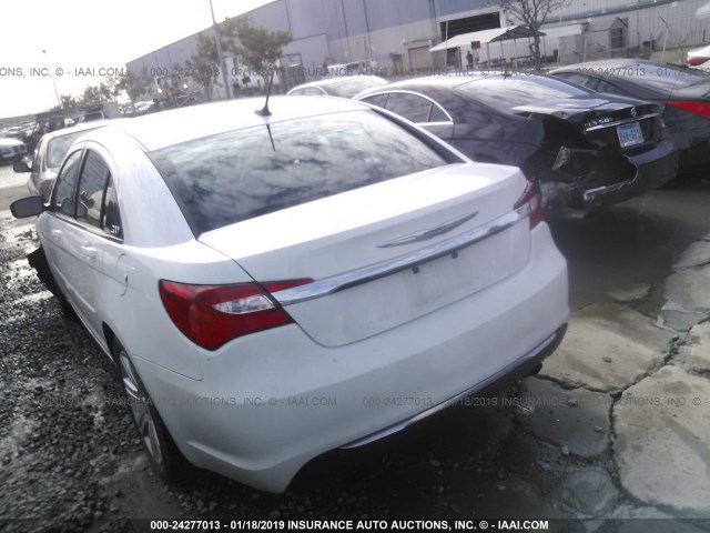 1C3CCBAB9CN317058 - 2012 CHRYSLER 200 LX WHITE photo 3