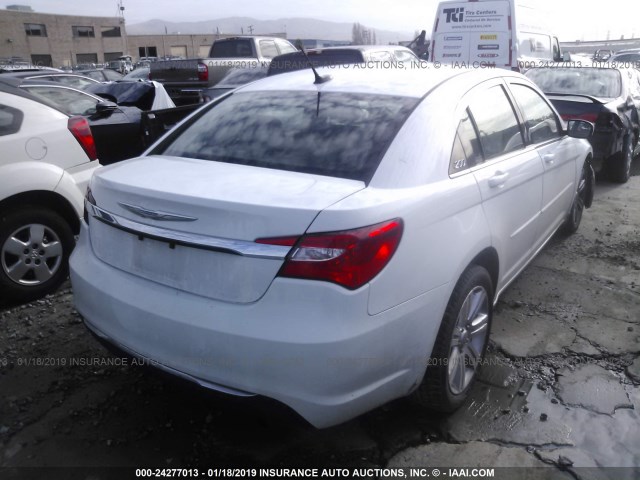 1C3CCBAB9CN317058 - 2012 CHRYSLER 200 LX WHITE photo 4