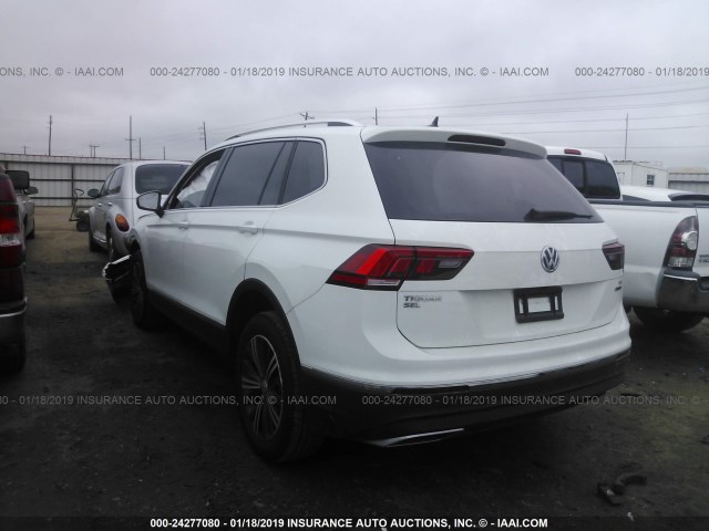 3VV2B7AXXJM213268 - 2018 VOLKSWAGEN TIGUAN SE/SEL WHITE photo 3