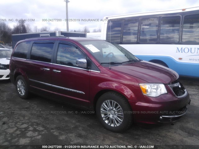 2C4RC1CGXFR506432 - 2015 CHRYSLER TOWN & COUNTRY TOURING L RED photo 1