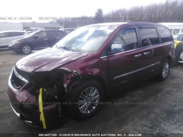 2C4RC1CGXFR506432 - 2015 CHRYSLER TOWN & COUNTRY TOURING L RED photo 2