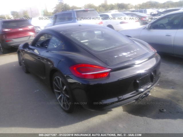 WP0AB2A82EK192967 - 2014 PORSCHE CAYMAN S BLACK photo 3