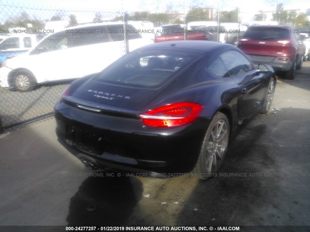 WP0AB2A82EK192967 - 2014 PORSCHE CAYMAN S BLACK photo 4