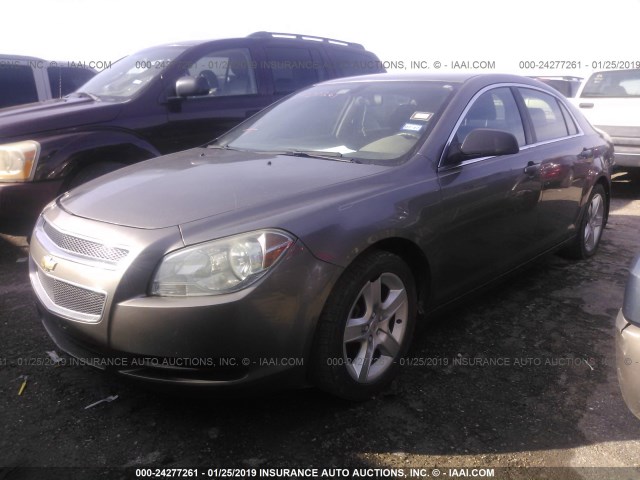 1G1ZA5EU4BF253862 - 2011 CHEVROLET MALIBU LS TAN photo 2