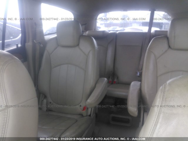 5GAER23738J229490 - 2008 BUICK ENCLAVE CXL WHITE photo 8