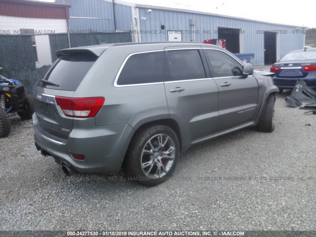 1C4RJFDJ4CC265047 - 2012 JEEP GRAND CHEROKEE SRT-8 GRAY photo 4