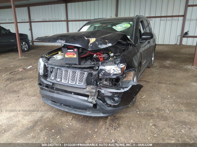 1C4NJCEB9GD651466 - 2016 JEEP COMPASS LATITUDE BLACK photo 2