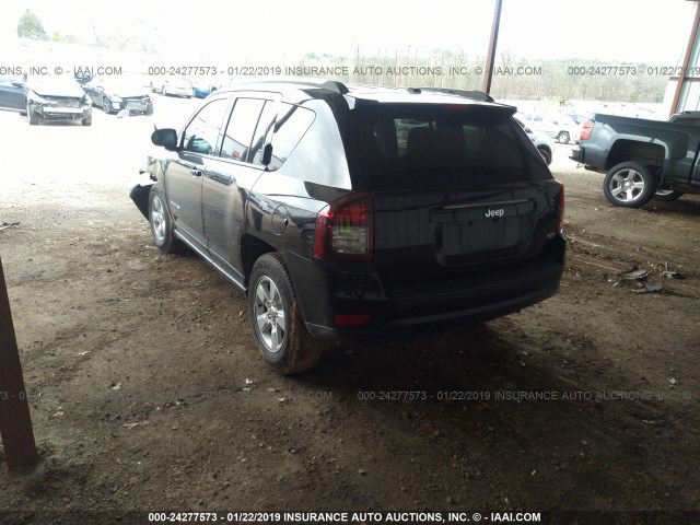 1C4NJCEB9GD651466 - 2016 JEEP COMPASS LATITUDE BLACK photo 3