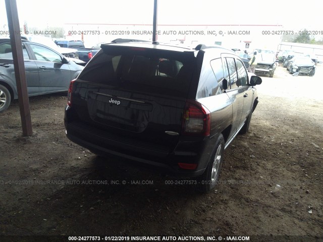 1C4NJCEB9GD651466 - 2016 JEEP COMPASS LATITUDE BLACK photo 4