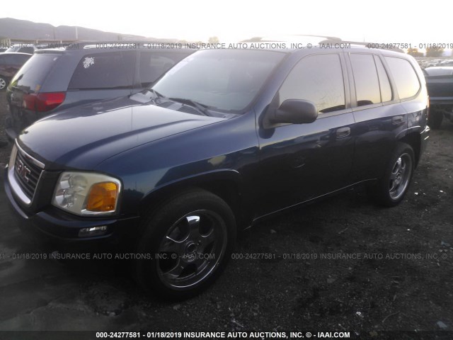 1GKDS13SX42424380 - 2004 GMC ENVOY BLUE photo 2