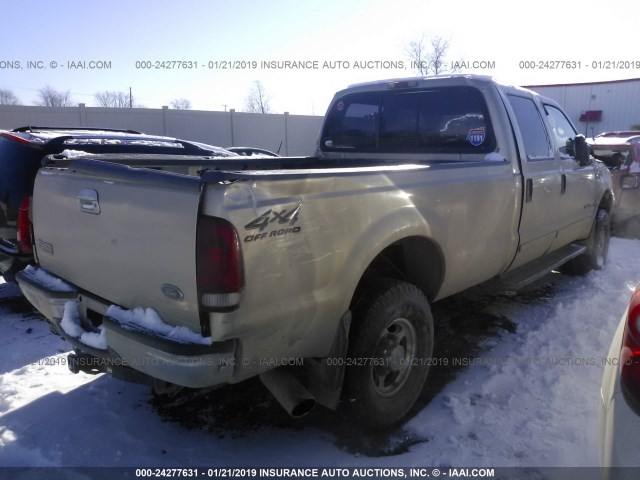 3FTSW31F71MA29005 - 2001 FORD F350 SRW SUPER DUTY GOLD photo 4