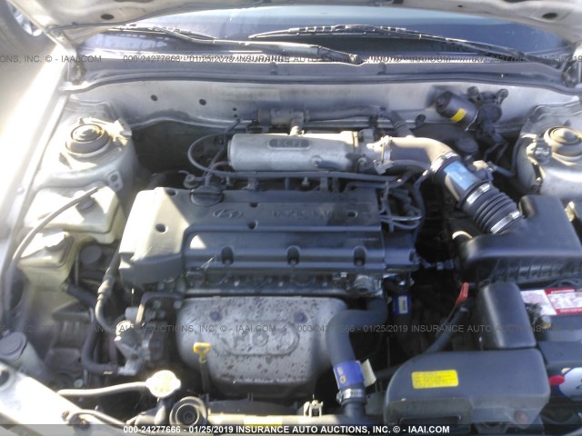 KMHJF24M5VU380718 - 1997 HYUNDAI ELANTRA BEIGE photo 10