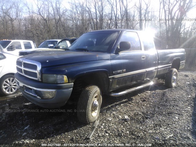 1B7KF23W21J524099 - 2001 DODGE RAM 2500 BLUE photo 2