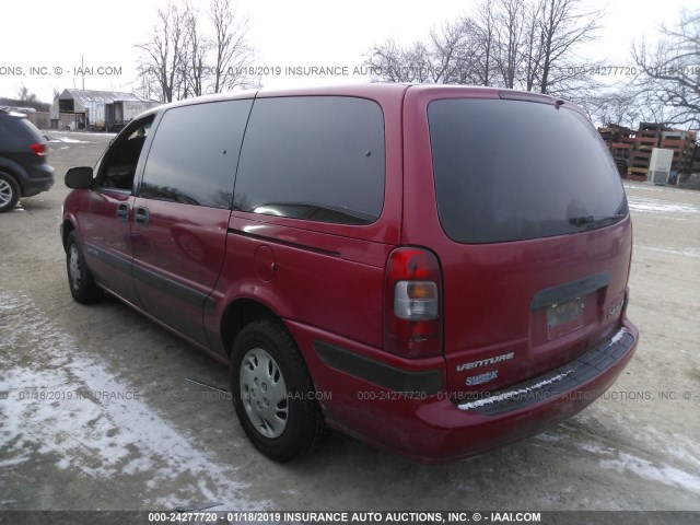 1GNDX03E8WD197870 - 1998 CHEVROLET VENTURE RED photo 3