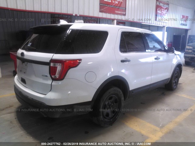 1FM5K8AR4GGA78595 - 2016 FORD EXPLORER POLICE INTERCEPTOR WHITE photo 4