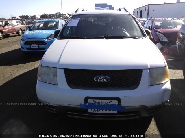 1FMZK01135GA16454 - 2005 FORD FREESTYLE SE WHITE photo 6