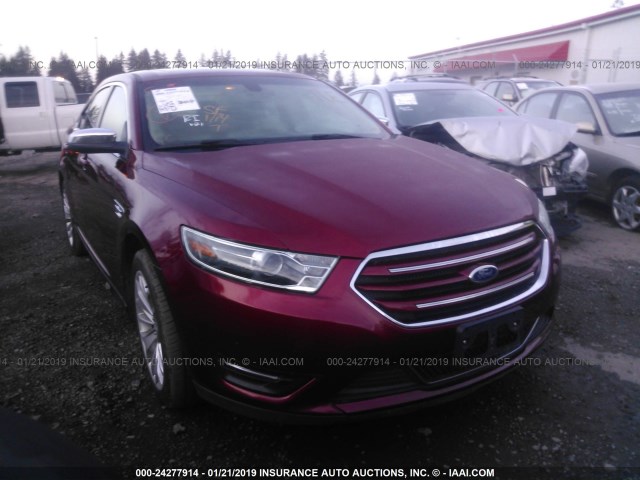 1FAHP2F88GG104671 - 2016 FORD TAURUS LIMITED RED photo 1