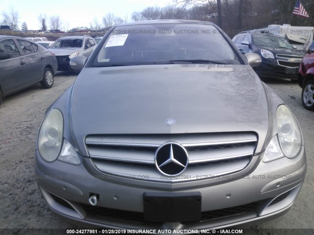 4JGCB65E66A001117 - 2006 MERCEDES-BENZ R 350 GRAY photo 6