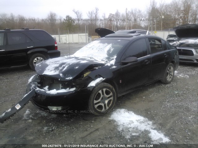 1G8AL52F54Z197043 - 2004 SATURN ION LEVEL 3 BLACK photo 2