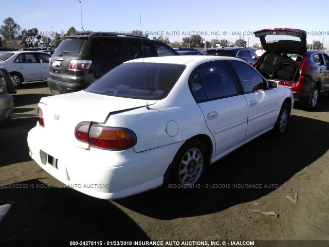 1G1NE52M7VY132517 - 1997 CHEVROLET MALIBU LS WHITE photo 4