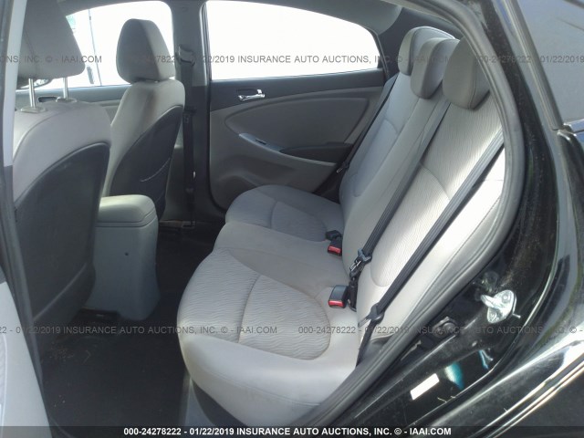 KMHCU4AE0DU306855 - 2013 HYUNDAI ACCENT GLS/SE BLACK photo 8