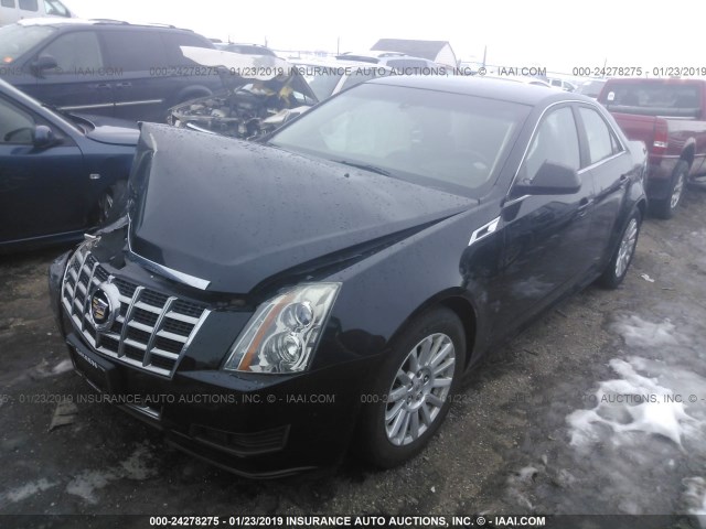 1G6DE5E51D0110391 - 2013 CADILLAC CTS LUXURY COLLECTION BLACK photo 2