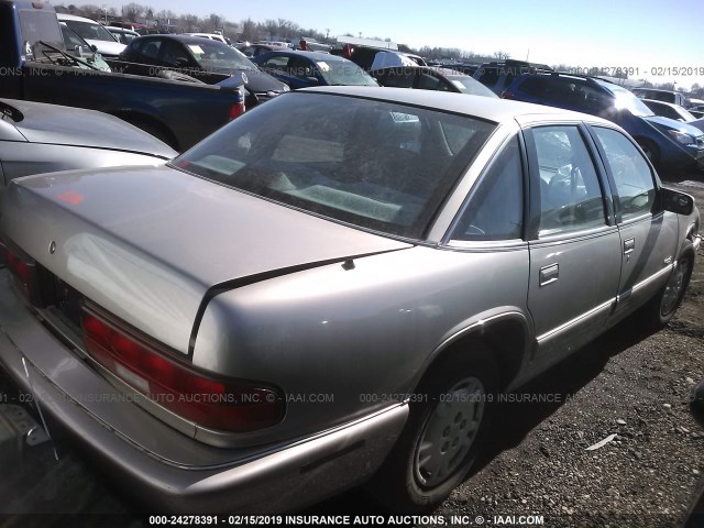 2G4WB52K0T1516606 - 1996 BUICK REGAL CUSTOM SILVER photo 4