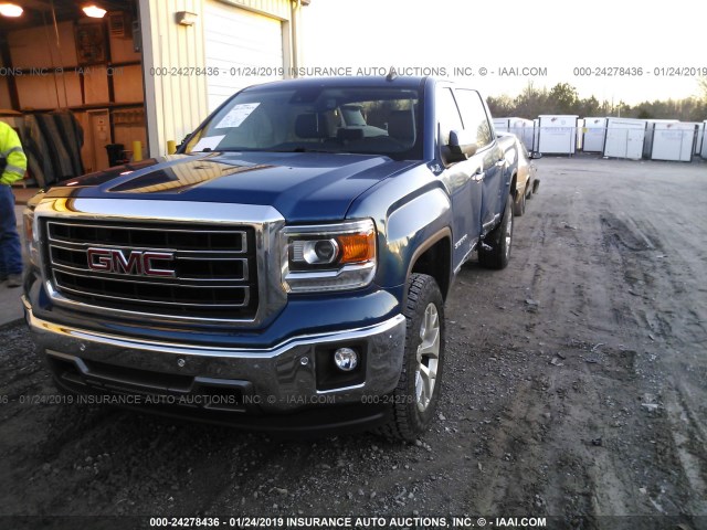 3GTU2VEC9FG213951 - 2015 GMC SIERRA K1500 SLT BLUE photo 2