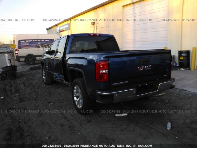 3GTU2VEC9FG213951 - 2015 GMC SIERRA K1500 SLT BLUE photo 3