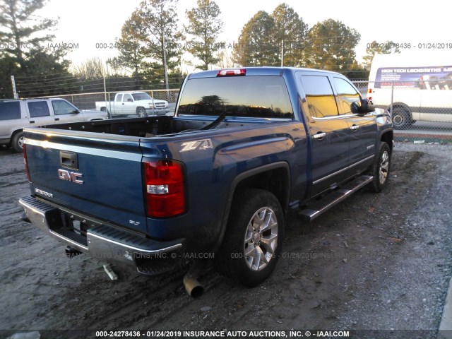 3GTU2VEC9FG213951 - 2015 GMC SIERRA K1500 SLT BLUE photo 4