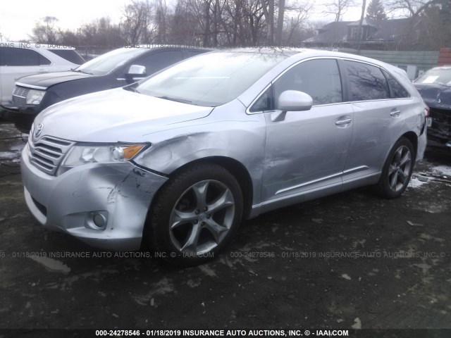 4T3BK3BB2CU071137 - 2012 TOYOTA VENZA LE/XLE/LIMITED SILVER photo 2