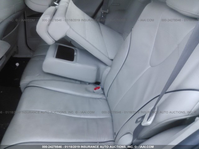 4T3BK3BB2CU071137 - 2012 TOYOTA VENZA LE/XLE/LIMITED SILVER photo 8