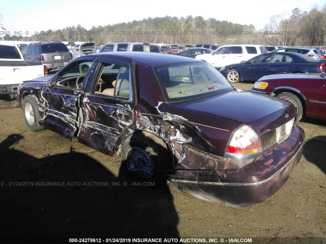 2FAFP74W21X134501 - 2001 FORD CROWN VICTORIA LX BURGUNDY photo 3