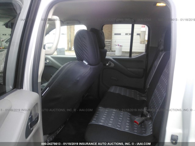 1N6AD0EV9CC434964 - 2012 NISSAN FRONTIER S/SV/SL/PRO-4X SILVER photo 8