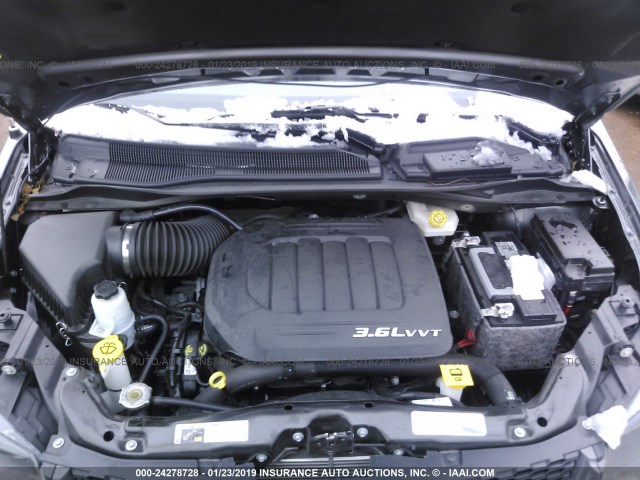 2C4RDGEG2JR341899 - 2018 DODGE GRAND CARAVAN GT 灰色 照片 10