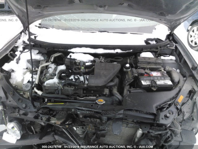 JN8AS58V49W438417 - 2009 NISSAN ROGUE GRAY photo 10