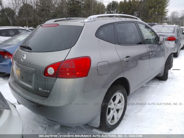 JN8AS58V49W438417 - 2009 NISSAN ROGUE GRAY photo 4