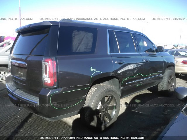 1GKS1CKJ2FR594550 - 2015 GMC YUKON DENALI BROWN photo 4