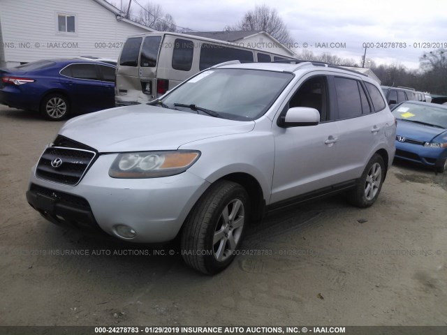 5NMSH13E37H053204 - 2007 HYUNDAI SANTA FE SE/LIMITED SILVER photo 2