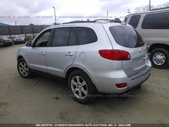 5NMSH13E37H053204 - 2007 HYUNDAI SANTA FE SE/LIMITED SILVER photo 3