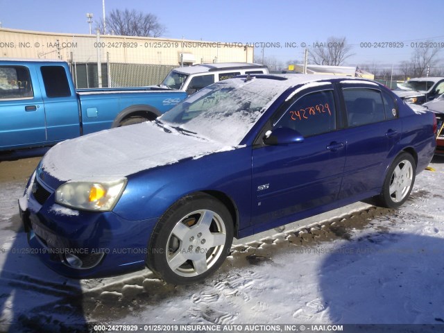1G1ZW53196F261617 - 2006 CHEVROLET MALIBU SS 蓝色 照片 2