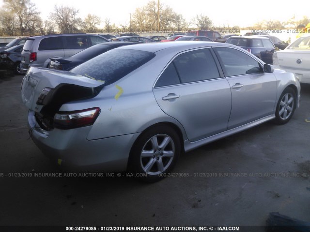 4T1BE46K77U687549 - 2007 TOYOTA CAMRY NEW GENERAT CE/LE/XLE/SE SILVER photo 4