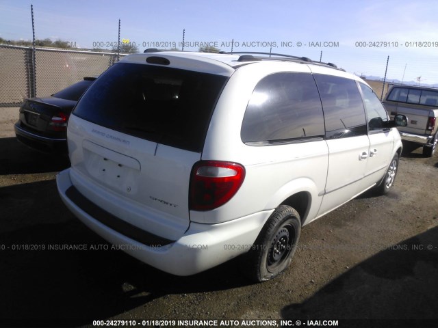 2B4GP44G61R106093 - 2001 DODGE GRAND CARAVAN SPORT WHITE photo 4