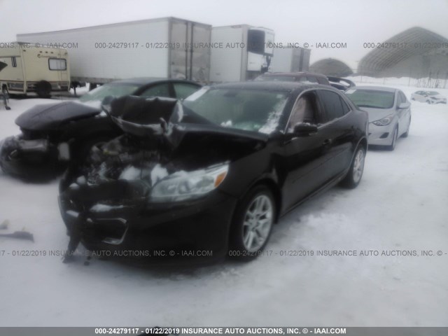 1G11C5SL7FF265528 - 2015 CHEVROLET MALIBU 1LT BLACK photo 2