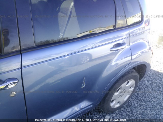 3A4FY58B16T275629 - 2006 CHRYSLER PT CRUISER TOURING BLUE photo 6