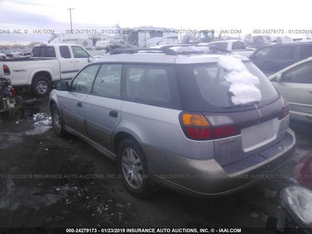 4S3BH675836615970 - 2003 SUBARU LEGACY OUTBACK AWP 银色 照片 3